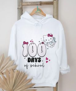 Kawaii Kitty angel 100 Days Of School heart shirt