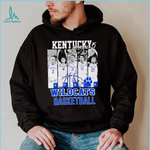 Kentucky starting 5 Wildcats basketball players shirt