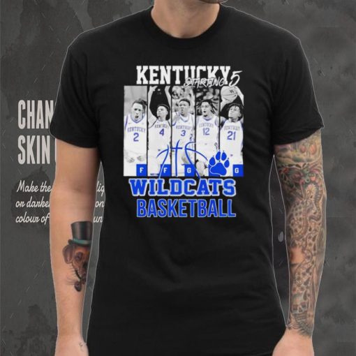 Kentucky starting 5 Wildcats basketball players shirt