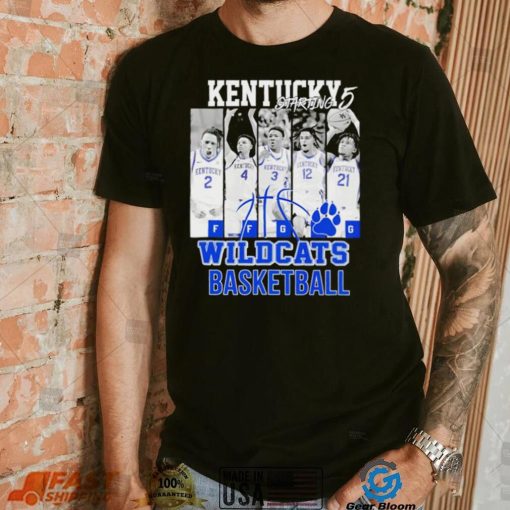 Kentucky starting 5 Wildcats basketball players shirt
