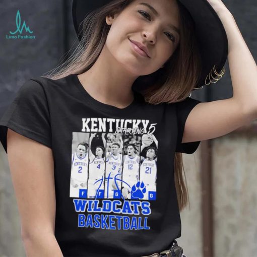 Kentucky starting 5 Wildcats basketball players shirt