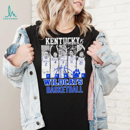 Kentucky starting 5 Wildcats basketball players shirt