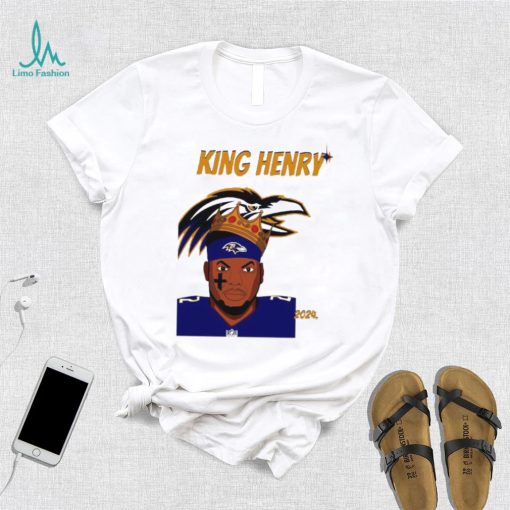 King Derrick Henry Baltimore Ravens Football 2024 logo shirt