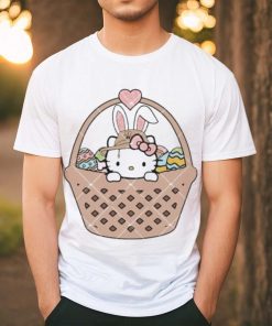 Kitty Easter Eggs Basket Easter heart shirt