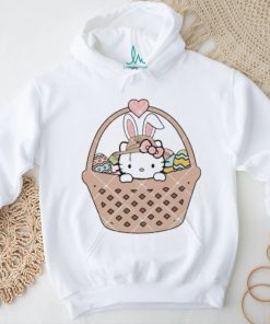 Kitty Easter Eggs Basket Easter heart shirt
