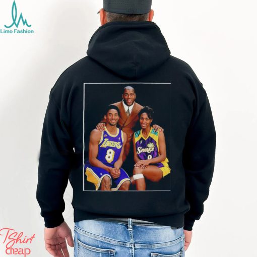 Kobe Bryant Magic Johnson and Lisa Leslie pic shirt