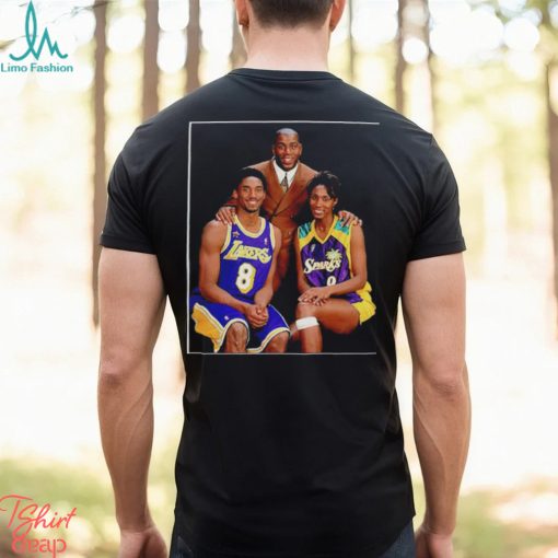 Kobe Bryant Magic Johnson and Lisa Leslie pic shirt