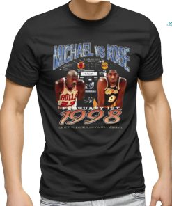 Kobe Bryant x Michael Jordan 1998 LA Lakers Basketball Player Gift T Shirt