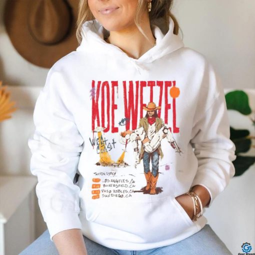 Koe Wetzel Tour 2024 West Coast Shirt