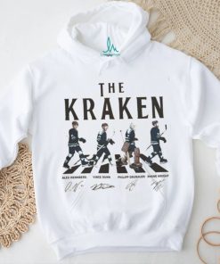 Kraken Walking Abbey Road Signatures Ice Hockey Shirt
