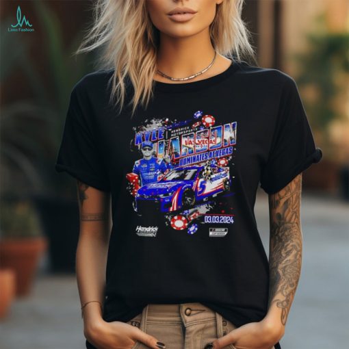 Kyle Larson Checkered Flag Sports 2024 Pennzoil 400 Race Win Dominates At Vegas Tee Long Sleeve Shirt