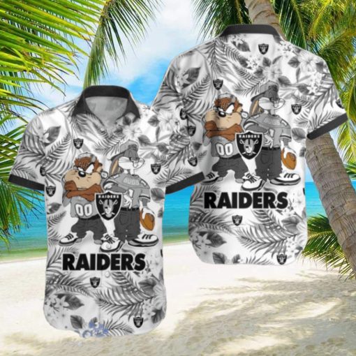 Las Vegas Raiders Hawaiian Shirt Taz and Bugs For NFL Team