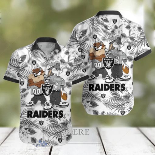 Las Vegas Raiders Hawaiian Shirt Taz and Bugs For NFL Team