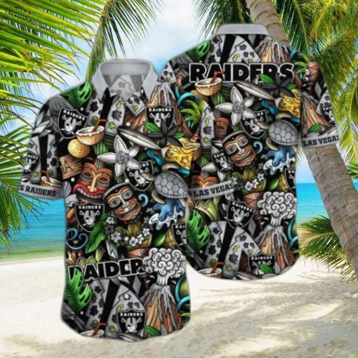 Las Vegas Raiders NFL Flower Hawaii Shirt And Tshirt For Fans