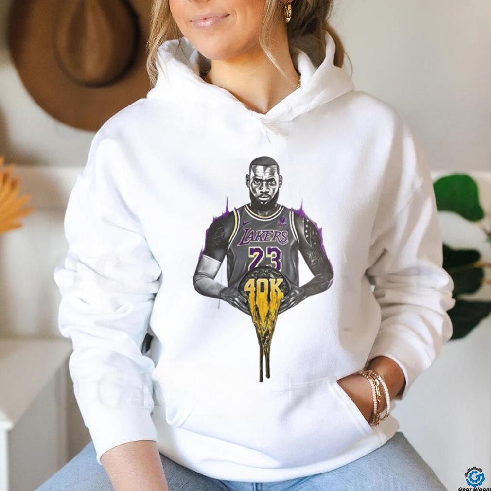 LeBron James Basketball Gold 40k T Shirt LeBron James Basketball Gold 40k T Shirt