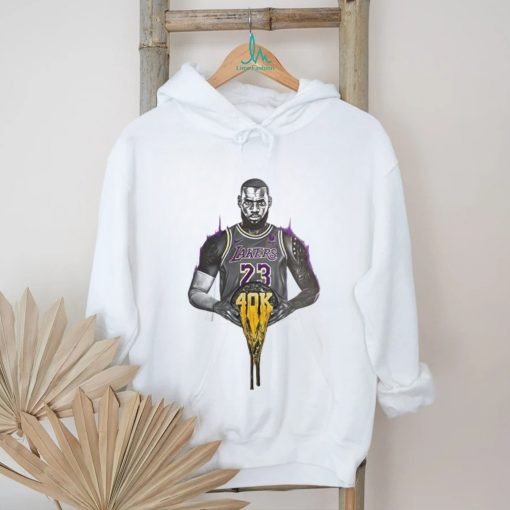 LeBron James Basketball Gold 40k T Shirt
