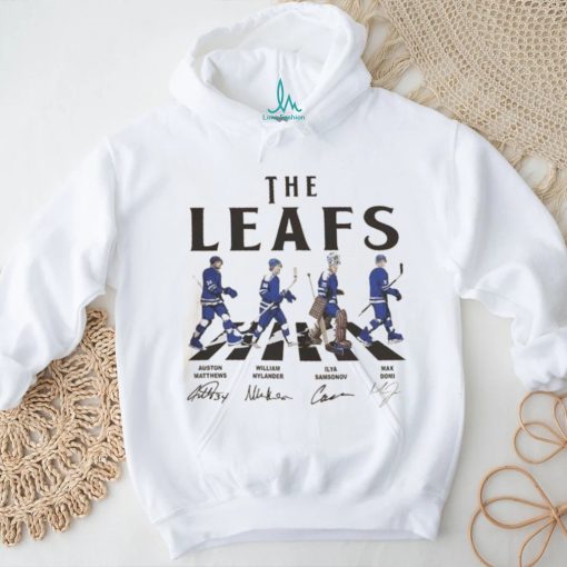 Leafs Walking Abbey Road Signatures Ice Hockey Shirt