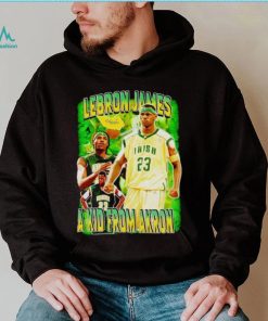 Lebron James a kid from Akron vintage shirt