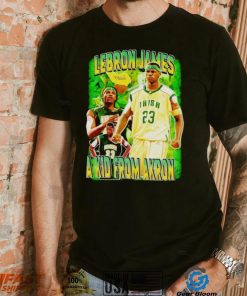 Lebron James a kid from Akron vintage shirt