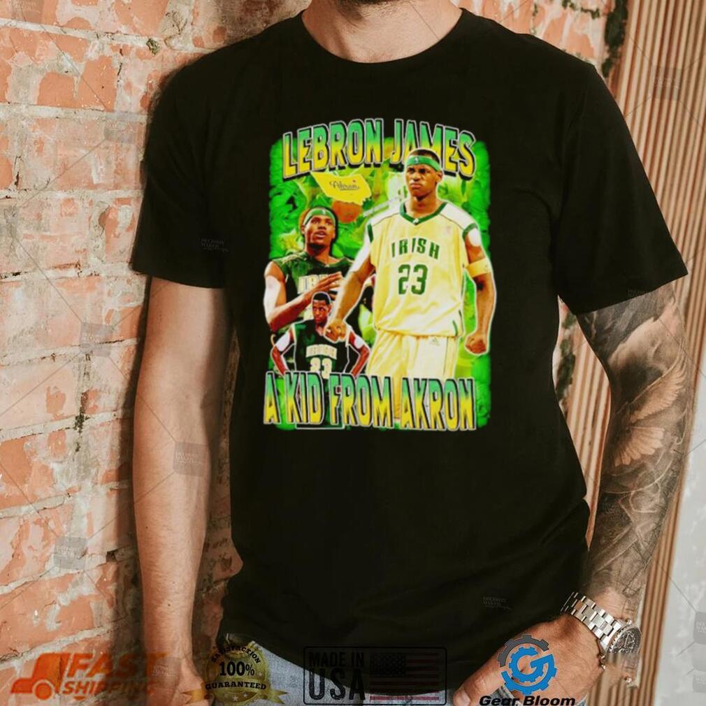 Lebron James a kid from Akron vintage shirt Lebron James a kid from Akron vintage shirt