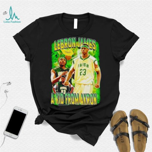 Lebron James a kid from Akron vintage shirt