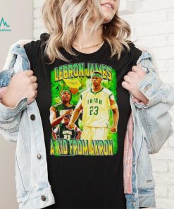 Lebron James a kid from Akron vintage shirt