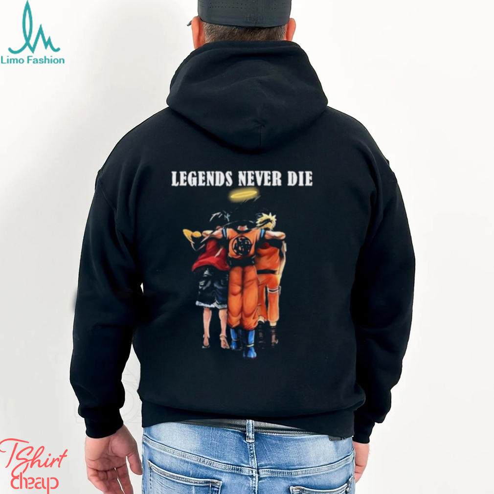 Legends Never Die Akira Toriyama Goku Vegeta And Luffy Shirt Legends Never Die Akira Toriyama Goku Vegeta And Luffy Shirt