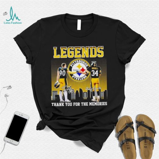 Legends T. J Watt and Andy Russell thank you for the memories shirt