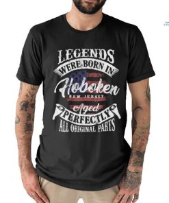 Legends Were Born In Hoboken New Jersey Vintage Birthday T Shirt