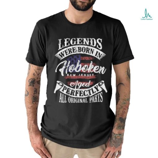 Legends Were Born In Hoboken New Jersey Vintage Birthday T Shirt