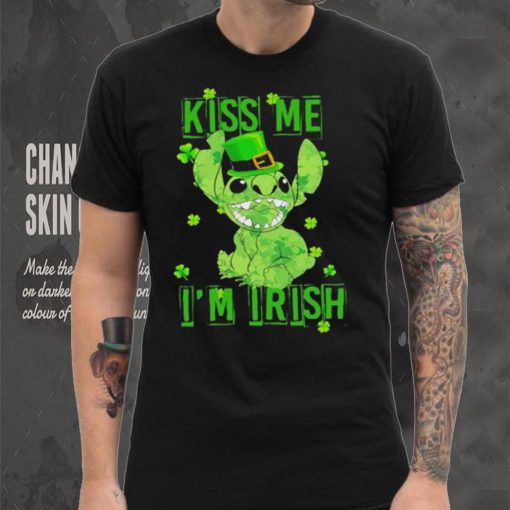 Leprechaun Stitch kiss me I’m Irish St. Patrick’s day shirt