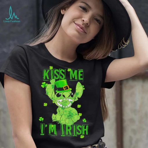 Leprechaun Stitch kiss me I’m Irish St. Patrick’s day shirt