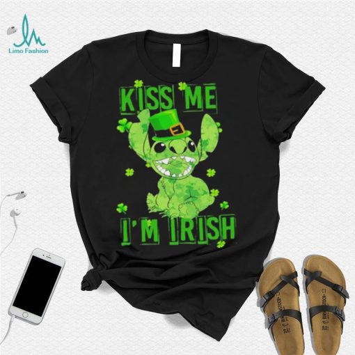 Leprechaun Stitch kiss me I’m Irish St. Patrick’s day shirt