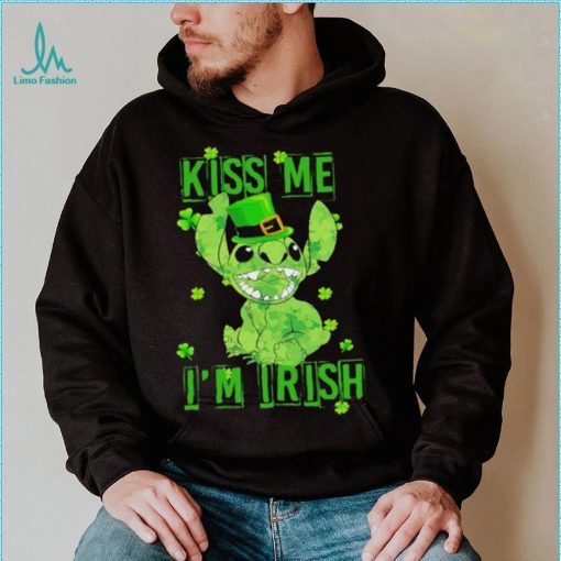 Leprechaun Stitch kiss me I’m Irish St. Patrick’s day shirt