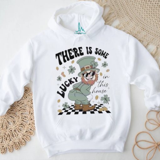 Leprechaun There Is Some Lucky In This House clovers shirt