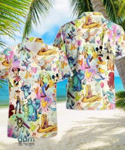 Lilo And Stitch Hawaiian Shirt Disney Characters Summer Beach Gift