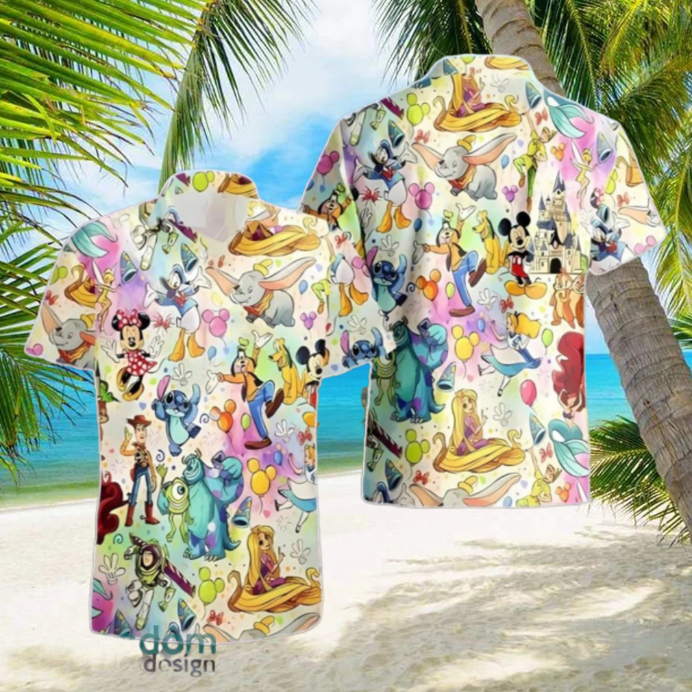 Lilo And Stitch Hawaiian Shirt Disney Characters Summer Beach Gift Lilo And Stitch Hawaiian Shirt Disney Characters Summer Beach Gift