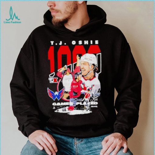 Limited Nicklas Backstrom Tj Oshie 1000 Games Played Hockey Signature shirt