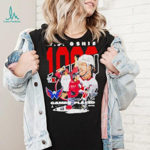 Limited Nicklas Backstrom Tj Oshie 1000 Games Played Hockey Signature shirt