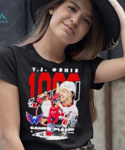 Limited Nicklas Backstrom Tj Oshie 1000 Games Played Hockey Signature shirt