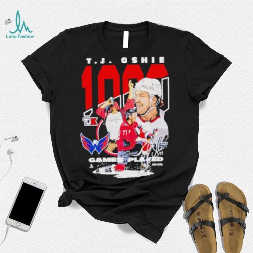 Limited Nicklas Backstrom Tj Oshie 1000 Games Played Hockey Signature shirt