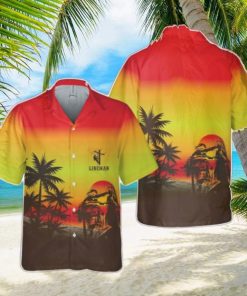 Lineman Sunset Pocket Hawaiian Shirt Beach Shirt For Men Women