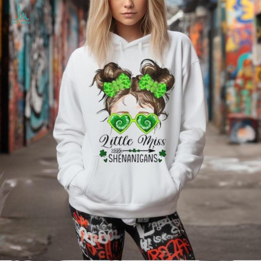 Little Miss Shenanigans St Patricks Day Kids Girls Toddler T Shirt