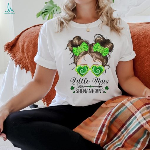 Little Miss Shenanigans St Patricks Day Kids Girls Toddler T Shirt