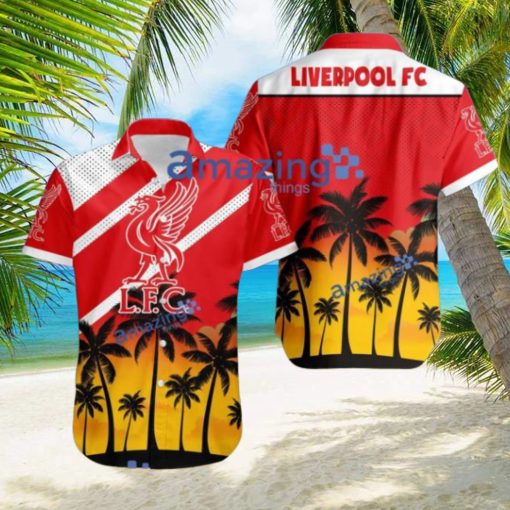 Liverpool FC Logo Button Down Hawaiian Shirt Hip Summer Trend