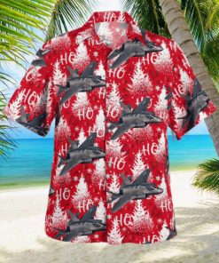 Lockheed Martin F 35 Lightning II Christmas Hawaiian Shirt