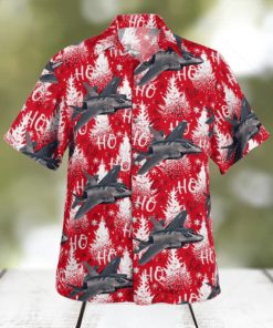 Lockheed Martin F 35 Lightning II Christmas Hawaiian Shirt