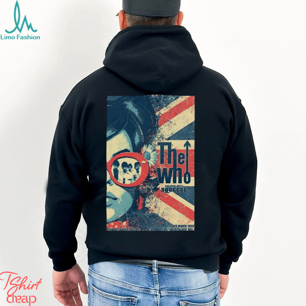 London UK The Who Mar 20th 2024 Royal Albert Hall Poster Shirt London UK The Who Mar 20th 2024 Royal Albert Hall Poster Shirt