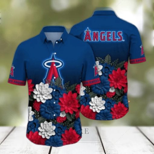 Los Angeles Angels MLB Flower Hawaii Shirt And Tshirt For Fans