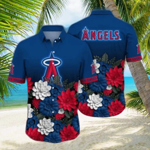 Los Angeles Angels MLB Flower Hawaii Shirt And Tshirt For Fans